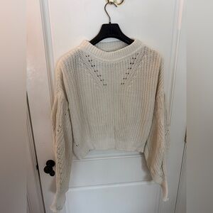 La Ligne Cotton Cream Sweater, Medium